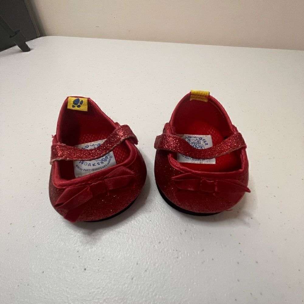 Build A Bear red sparkly shoes BAB
